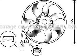 Ava Quality Cooling VW7534 - Fan, radiator autospares.lv