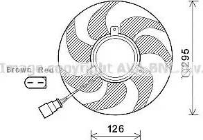 Ava Quality Cooling VW7535 - Fan, radiator autospares.lv