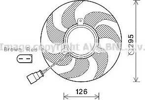 Ava Quality Cooling VW7536 - Fan, radiator autospares.lv