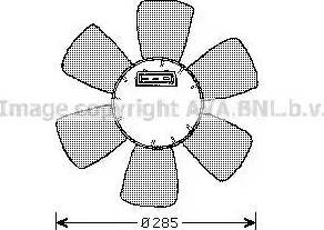 Ava Quality Cooling VW7524 - Fan, radiator autospares.lv