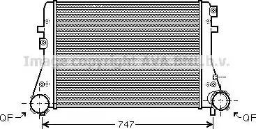 Ava Quality Cooling VWA4227 - Intercooler, charger autospares.lv