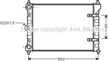 Ava Quality Cooling VWA2095 - Radiator, engine cooling autospares.lv