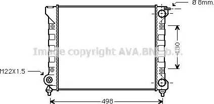 Ava Quality Cooling VWA2047 - Radiator, engine cooling autospares.lv