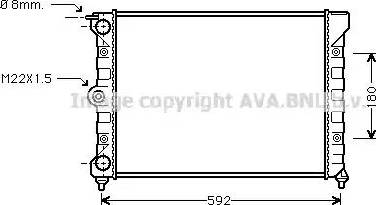 Ava Quality Cooling VWA2011 - Radiator, engine cooling autospares.lv