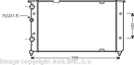 Ava Quality Cooling VWA2103 - Radiator, engine cooling autospares.lv