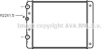 Ava Quality Cooling VWA2129 - Radiator, engine cooling autospares.lv