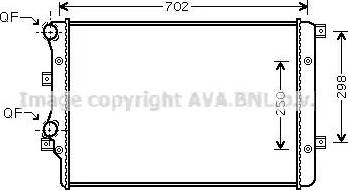 Ava Quality Cooling VWA2206 - Radiator, engine cooling autospares.lv