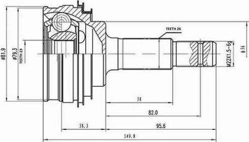 Aywiparts AW1510004 - Joint Kit, drive shaft autospares.lv