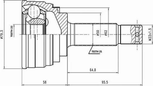 Aywiparts AW1510035 - Joint Kit, drive shaft autospares.lv