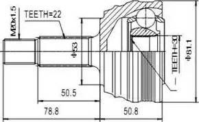 Aywiparts AW1510027 - Joint Kit, drive shaft autospares.lv