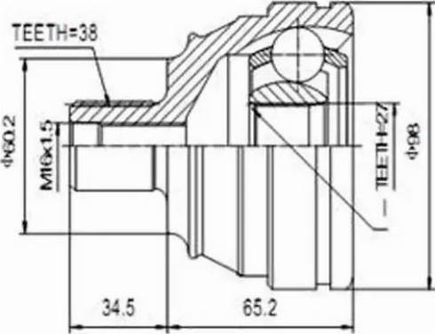 Aywiparts AW1510146 - Joint Kit, drive shaft autospares.lv