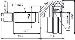 Aywiparts AW1510172 - Joint Kit, drive shaft autospares.lv