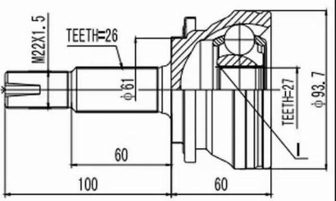 Aywiparts AW1510380 - Joint Kit, drive shaft autospares.lv