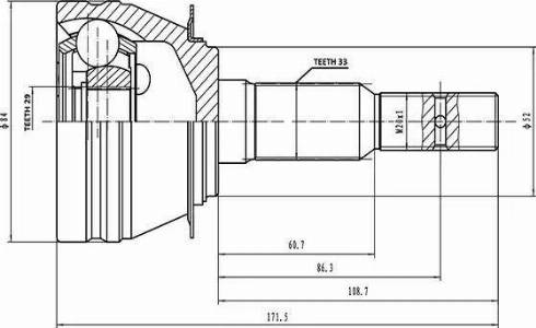 Aywiparts AW1510208 - Joint Kit, drive shaft autospares.lv