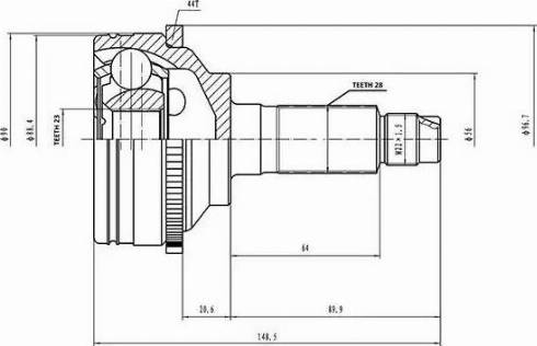 Aywiparts AW1510764A - Joint Kit, drive shaft autospares.lv