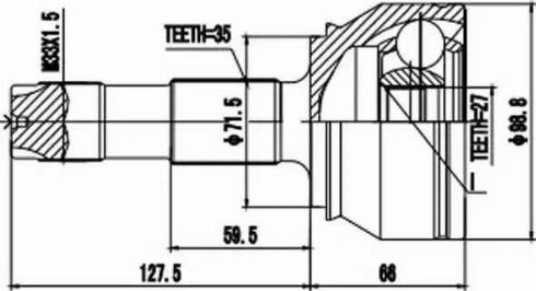 Aywiparts AW1511137 - Joint Kit, drive shaft autospares.lv