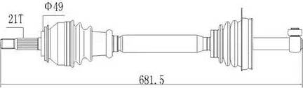 Aywiparts AW1530115 - Drive Shaft autospares.lv