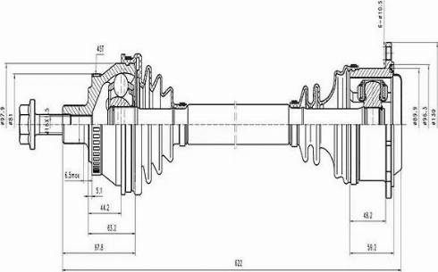 Aywiparts AW1530307A - Drive Shaft autospares.lv