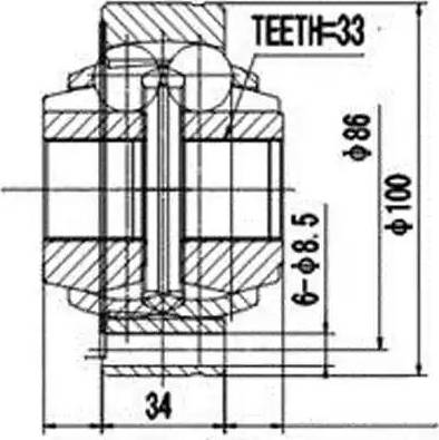 Aywiparts AW1520149 - Joint Kit, drive shaft autospares.lv