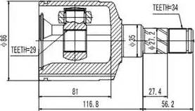 Aywiparts AW1520112 - Joint Kit, drive shaft autospares.lv