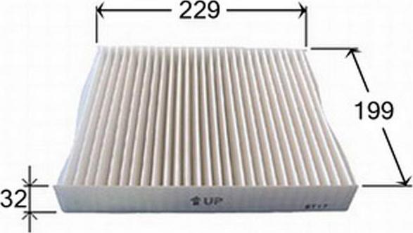 Azumi AC22206 - Filter, interior air autospares.lv