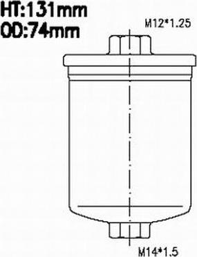 Azumi FSP41010 - Fuel filter autospares.lv