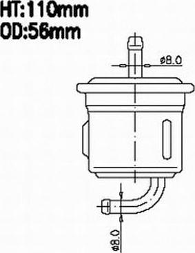 Azumi FSP29704 - Fuel filter autospares.lv