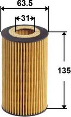 Azumi OE31019 - Oil Filter autospares.lv