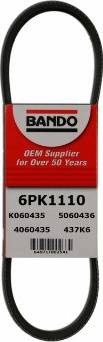 Bando 6PK1110 - V-Ribbed Belt autospares.lv