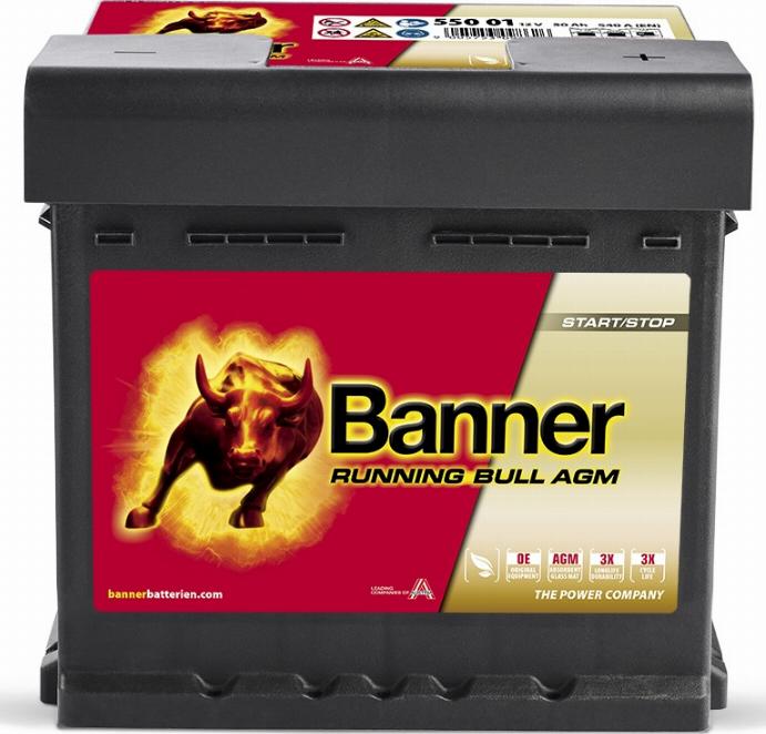 BannerPool 55001 - Starter Battery autospares.lv