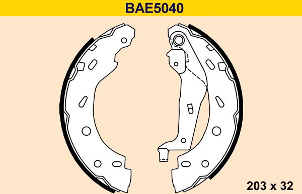 Barum BAE5040 - Brake Shoe Set autospares.lv