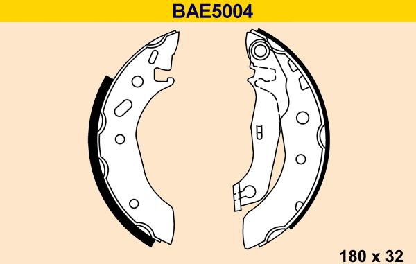 Barum BAE5004 - Brake Shoe Set autospares.lv