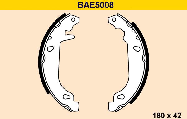 Barum BAE5008 - Brake Shoe Set autospares.lv