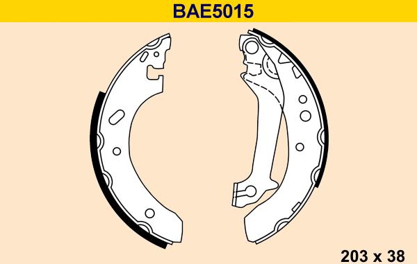 Barum BAE5015 - Brake Shoe Set autospares.lv