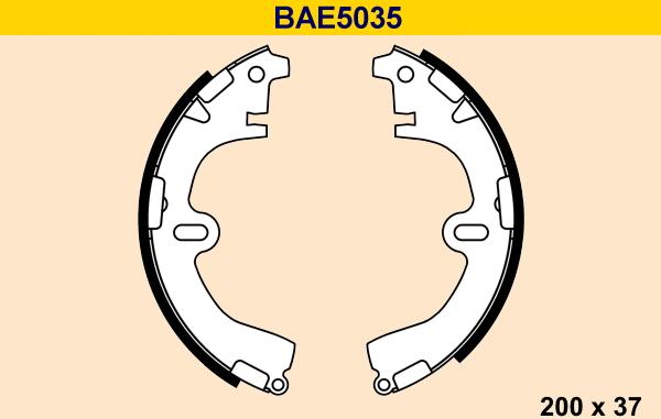 Barum BAE5035 - Brake Shoe Set autospares.lv