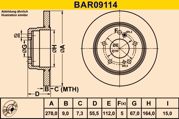 Barum BAR09114 - Brake Disc autospares.lv