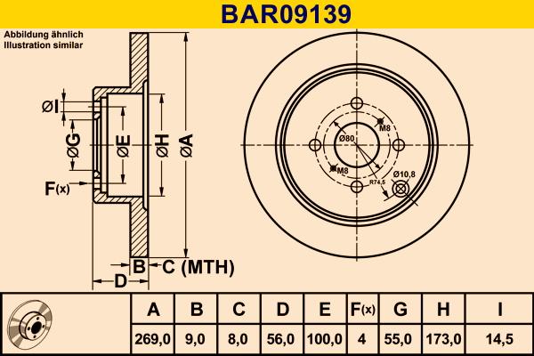 Barum BAR09139 - Brake Disc autospares.lv