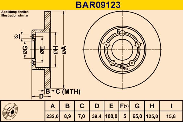 Barum BAR09123 - Brake Disc autospares.lv