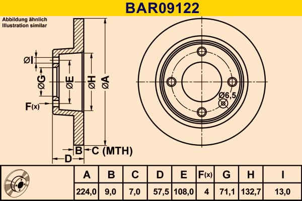 Barum BAR09122 - Brake Disc autospares.lv