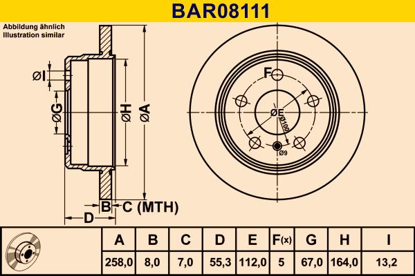 Barum BAR08111 - Brake Disc autospares.lv