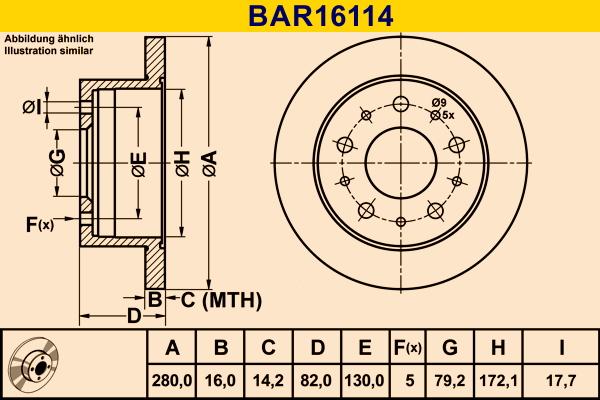 Barum BAR16114 - Brake Disc autospares.lv