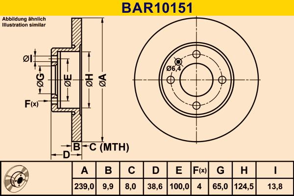 Barum BAR10151 - Brake Disc autospares.lv