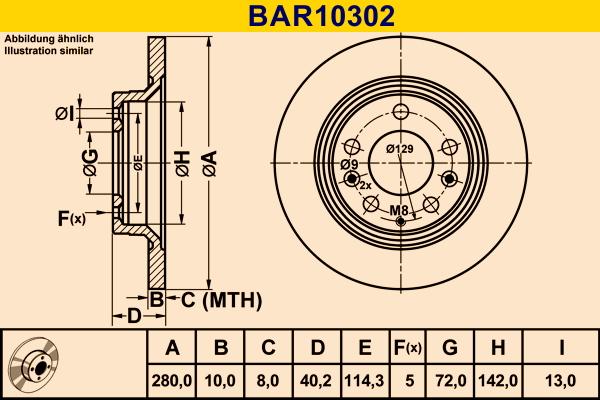 Barum BAR10302 - Brake Disc autospares.lv