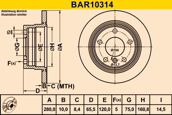 Barum BAR10314 - Brake Disc autospares.lv