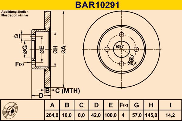 Barum BAR10291 - Brake Disc autospares.lv