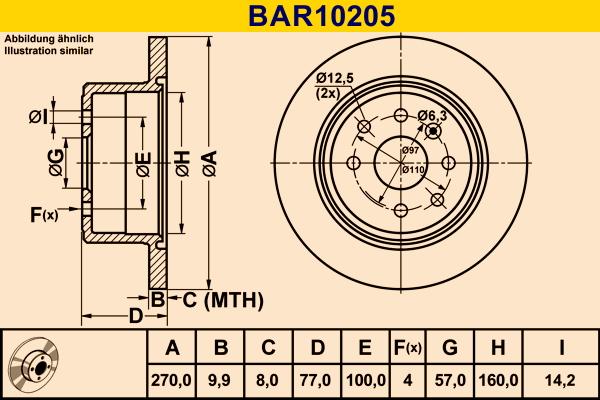 Barum BAR10205 - Brake Disc autospares.lv