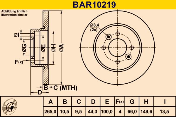 Barum BAR10219 - Brake Disc autospares.lv