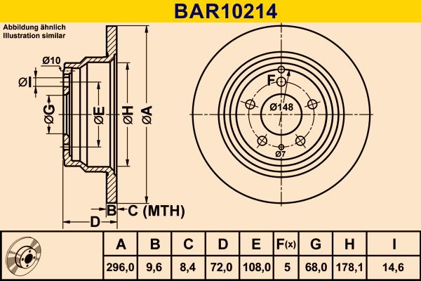 Barum BAR10214 - Brake Disc autospares.lv