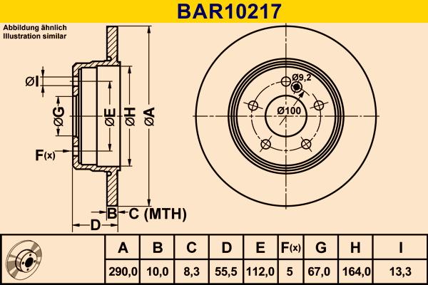 Barum BAR10217 - Brake Disc autospares.lv