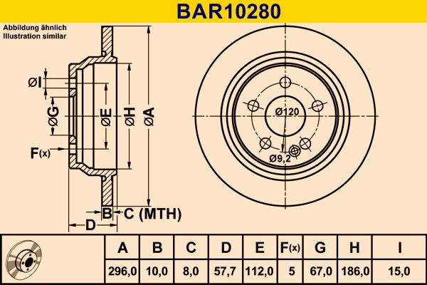 Barum BAR10280 - Brake Disc autospares.lv